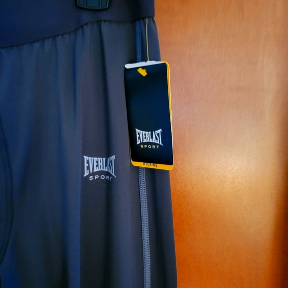 Men's Everlast Sport Spandex Thermal Tights Compression Pants Gray - Picture 3 of 4